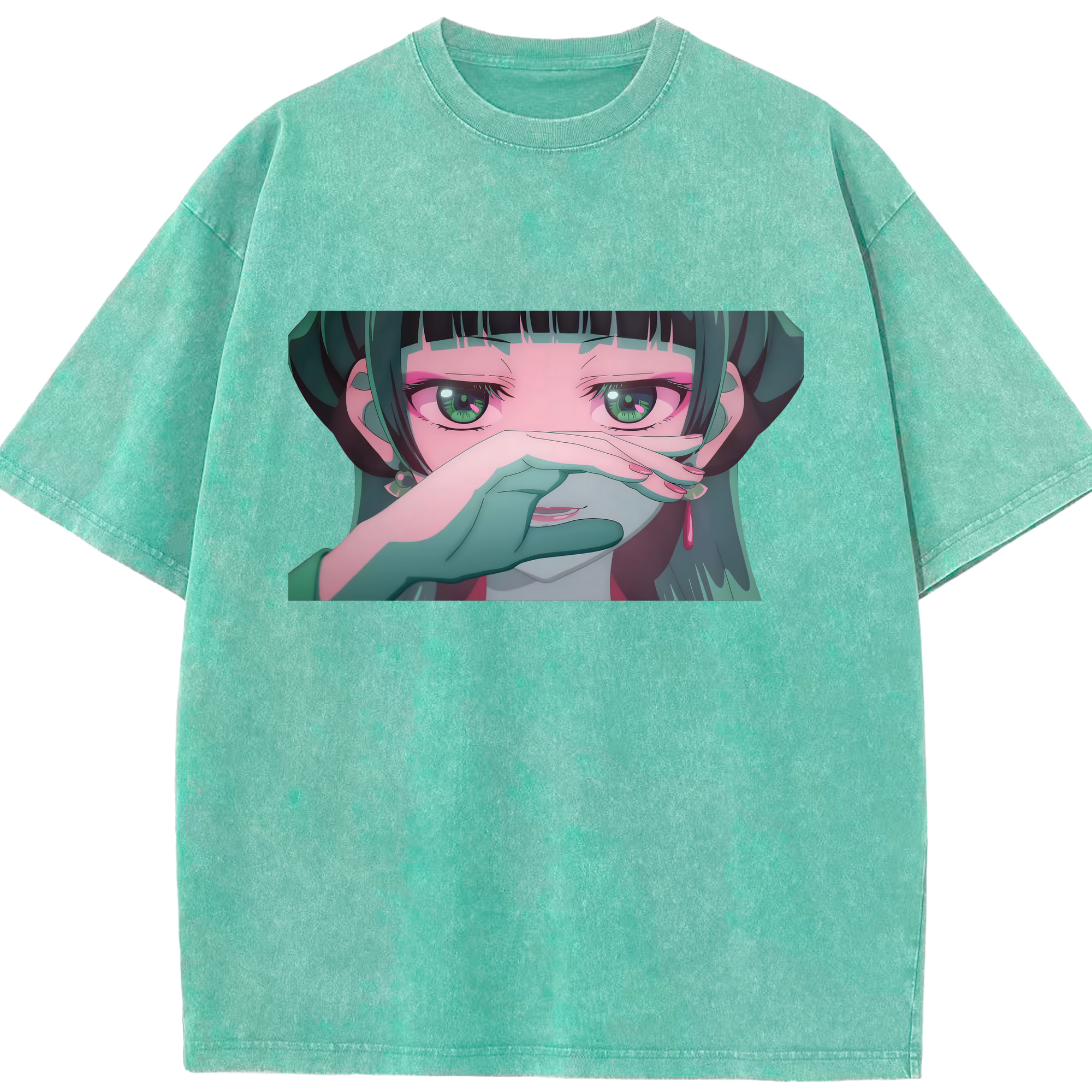 （画像用） 薬屋のひとりごと The Apothecary Diaries 綿100% ヴィンテージ風 半袖Tシャツ（フロントプリント）